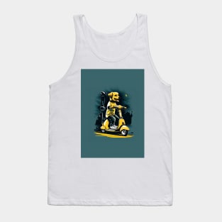 dog riding a scooter Tank Top